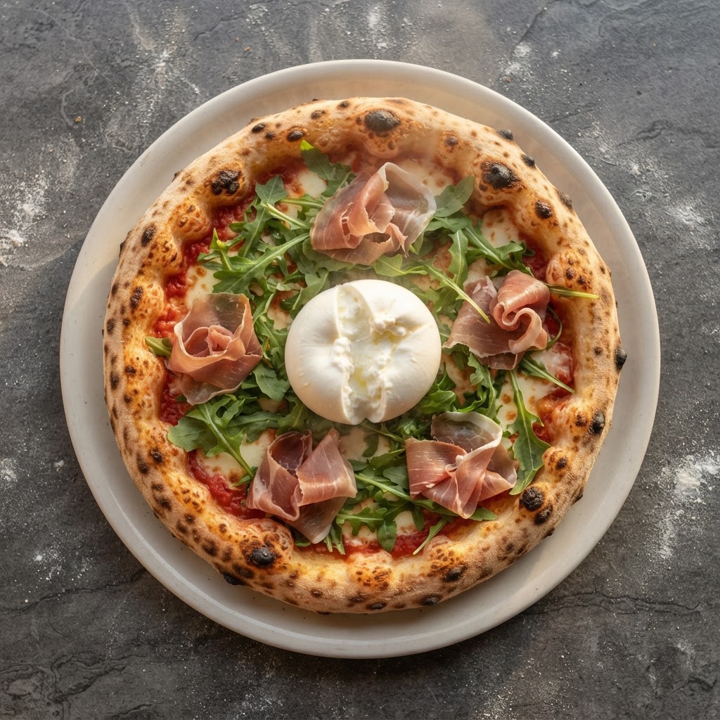 Pizza Burratina, vista dall’alto